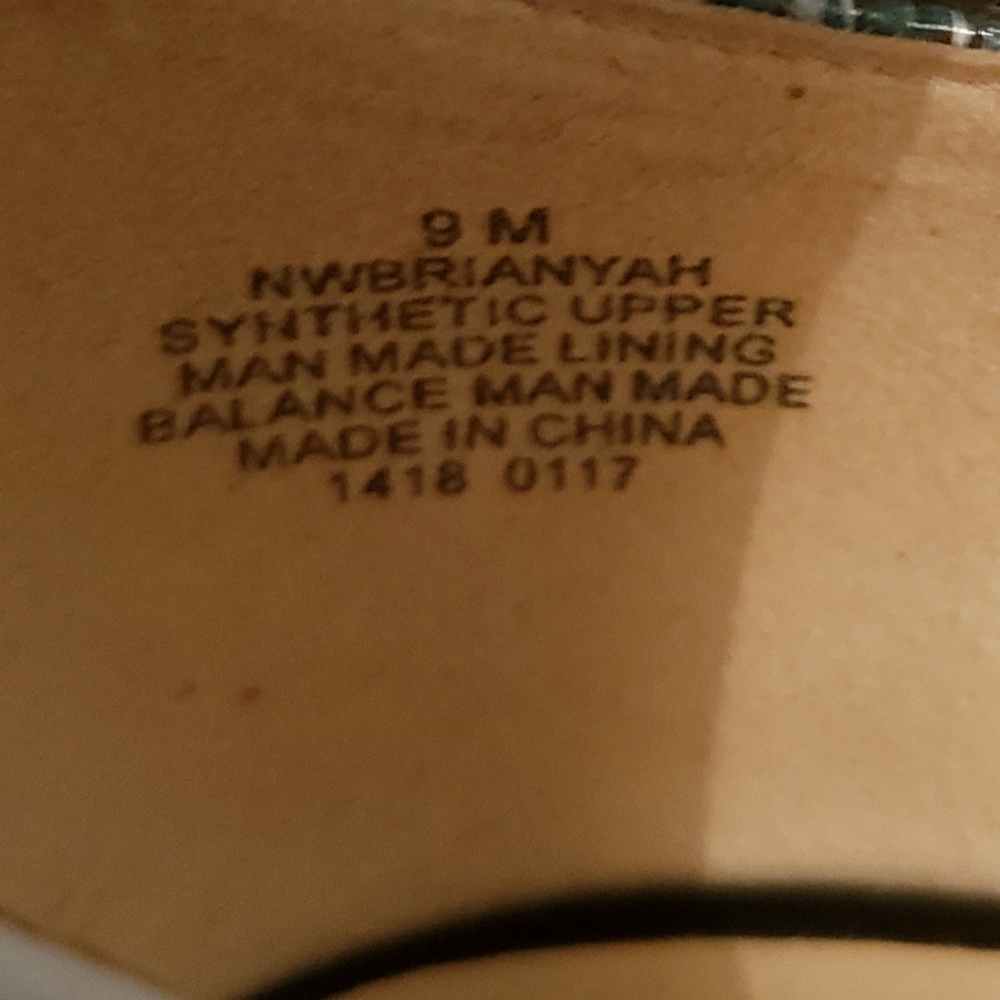 Nine West Pruce Block Heels Multi Color Size 9m - image 7